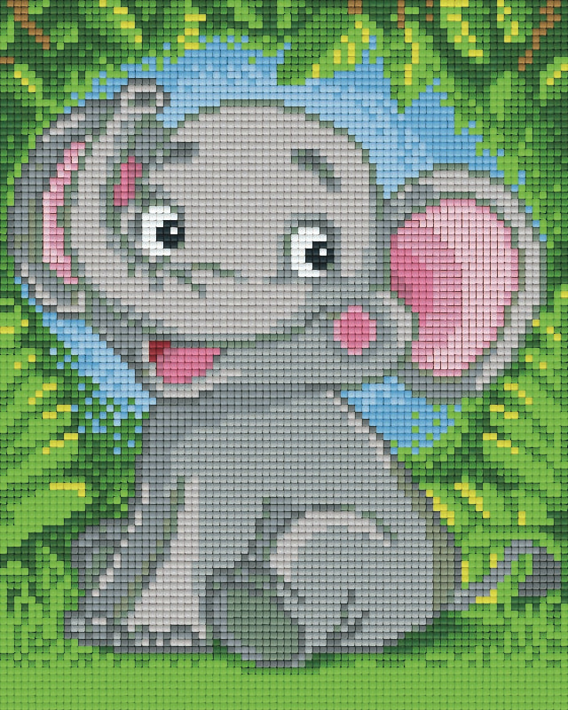 Pixelhobby Klassik Vorlage - Elefant