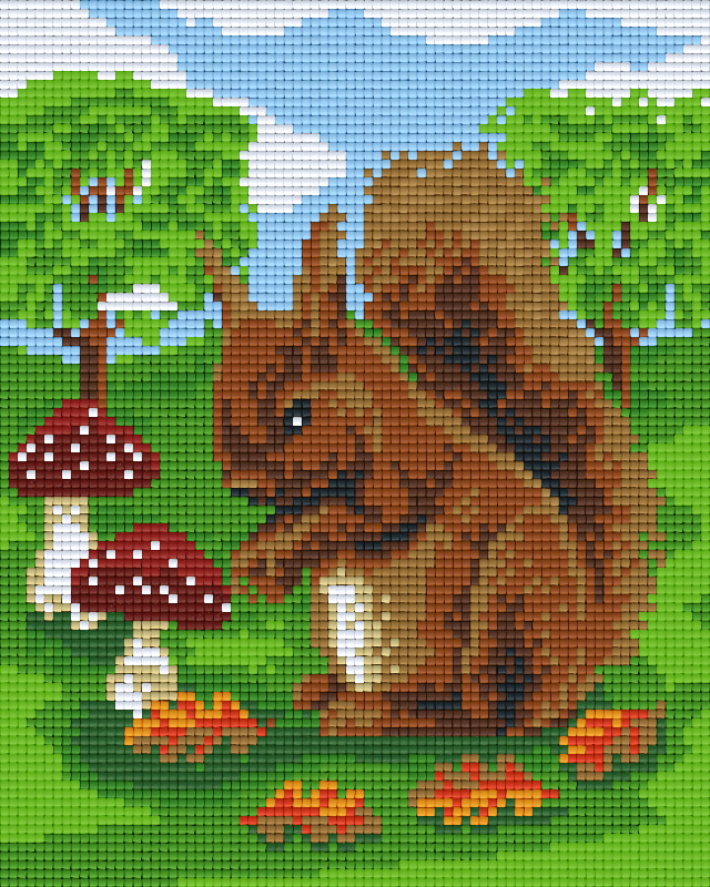 Pixelhobby Klassik Vorlage - Eichhörnchen
