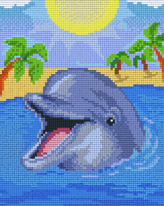 Pixelhobby Klassik Vorlage - Delphin