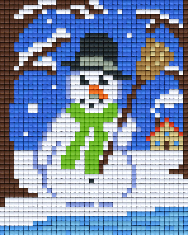 Pixelhobby Klassik Vorlage - Schneemann
