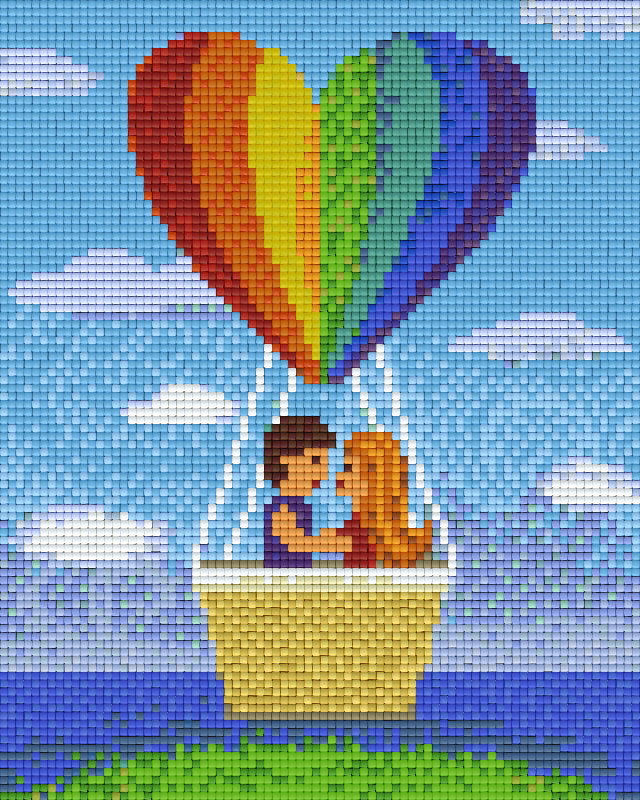 Pixelhobby Klassik Vorlage - Herzballon