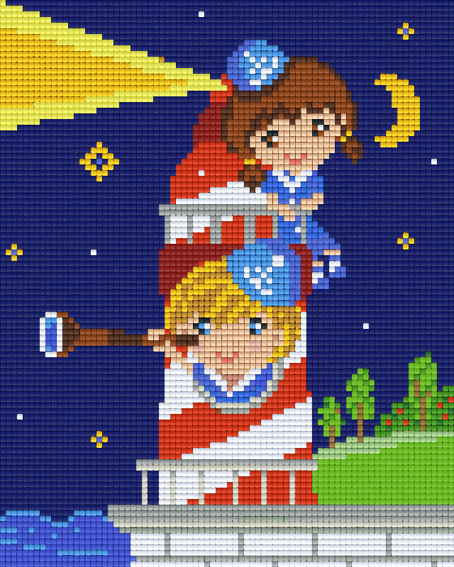 Pixelhobby Klassik Vorlage - Leuchtturmwache