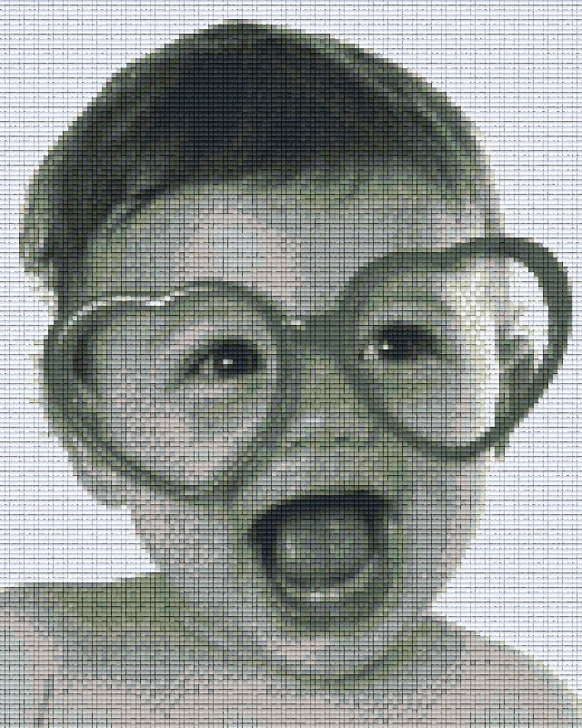 Pixelhobby Klassik Vorlage - Baby mit Herz