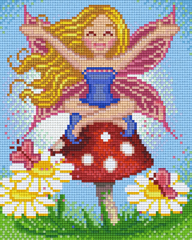 Pixelhobby Klassik Vorlage - Fliegenpilzfee