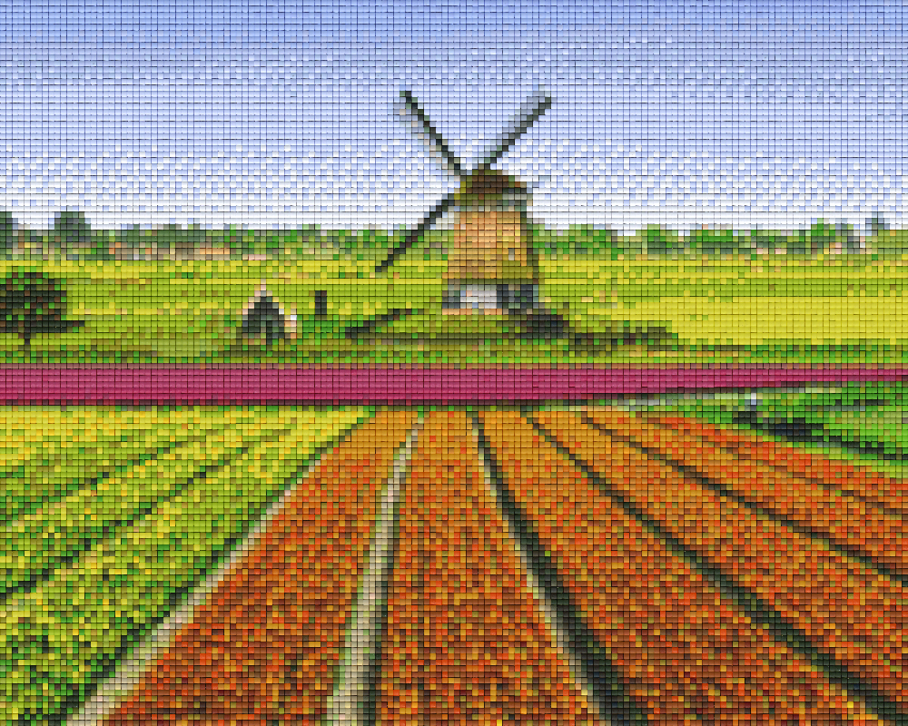 Pixelhobby Klassik Set - Mühle im Feld