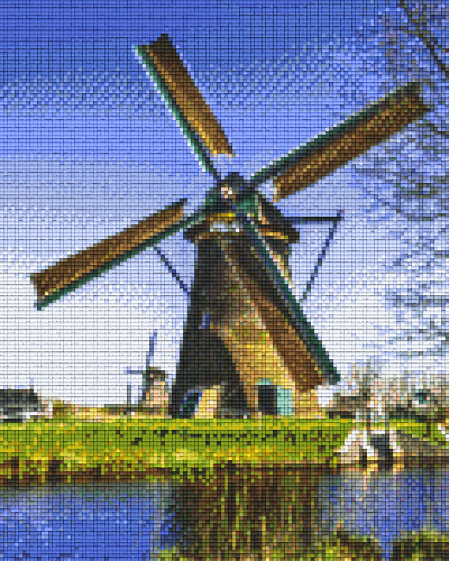Pixelhobby Klassik Vorlage - Windmühle