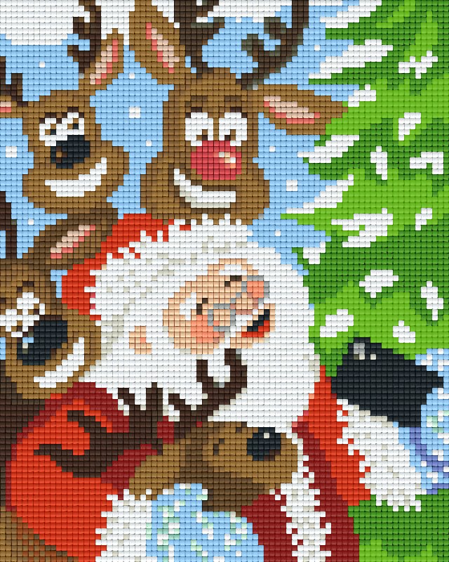 Pixelhobby Klassik Vorlage - Weihnachtsselfie