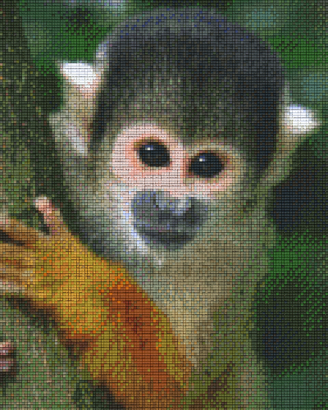 Pixelhobby Klassik Vorlage - Äffchen