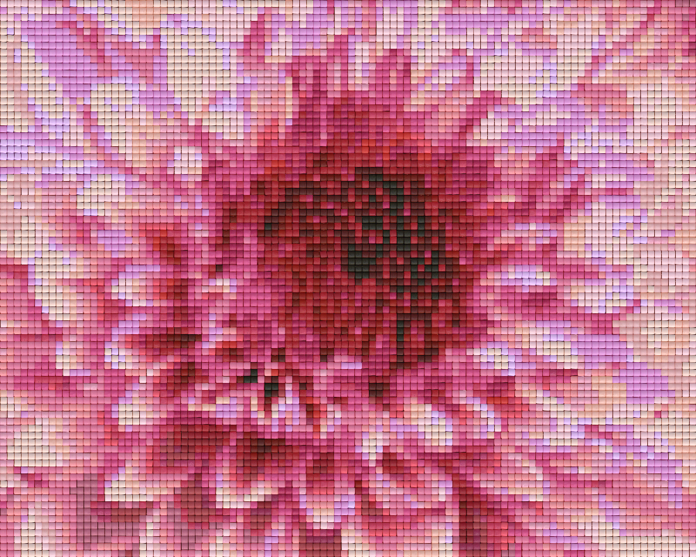 Pixelhobby Klassik Vorlage - Blumen im Detail