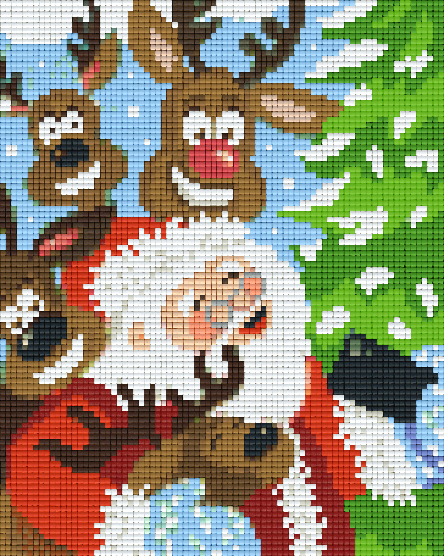 Pixelhobby Klassik Set - Weihnachstmann macht Selfie