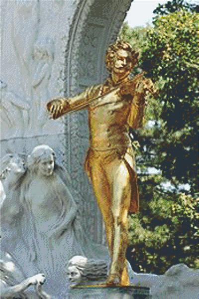 Pixelhobby Klassik Vorlage - Johann Strauß
