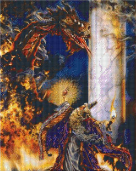 Pixelhobby Classic Template - Mage vs. Dragon