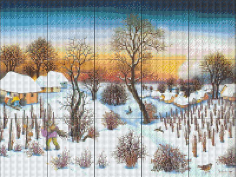 Pixelhobby Klassik Vorlage - Winter