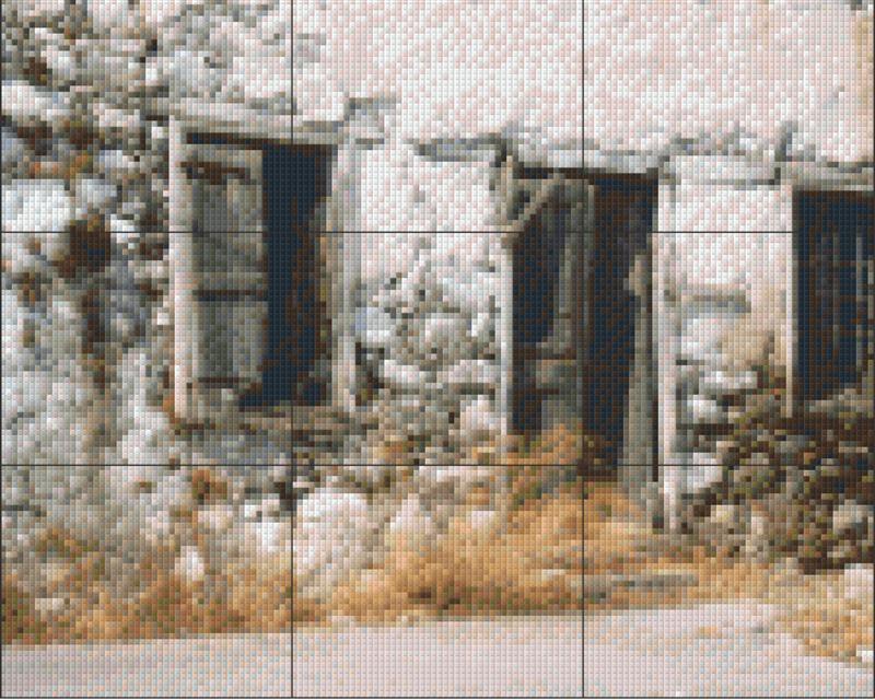 Pixelhobby Klassik Vorlage - Alte Türen