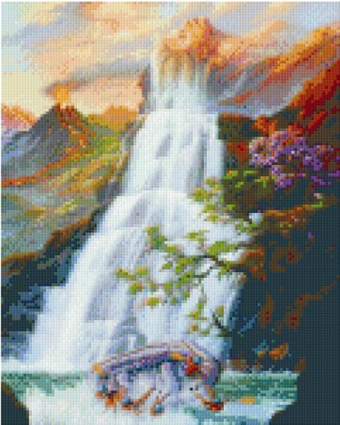 Pixelhobby Klassik Vorlage - Wasserfall