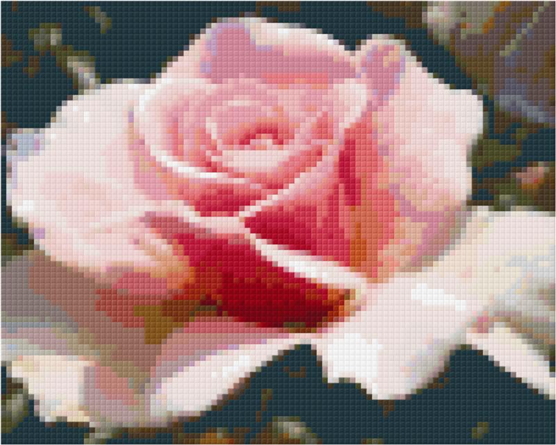 Pixelhobby Klassik Vorlage - Rosenblüte
