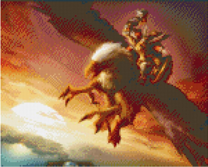 Pixel hobby classic template - eagle in flight