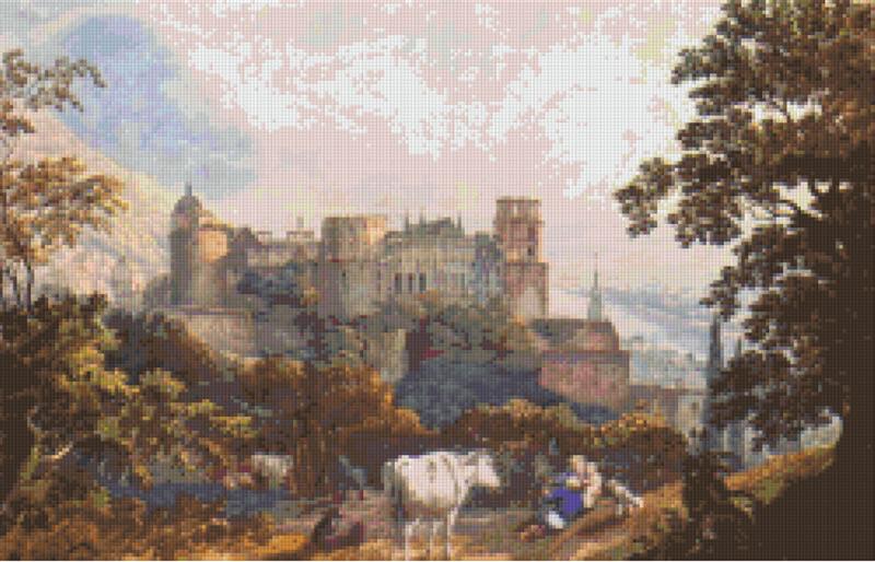 Pixelhobby Klassik Vorlage - Heidelberger Schloss