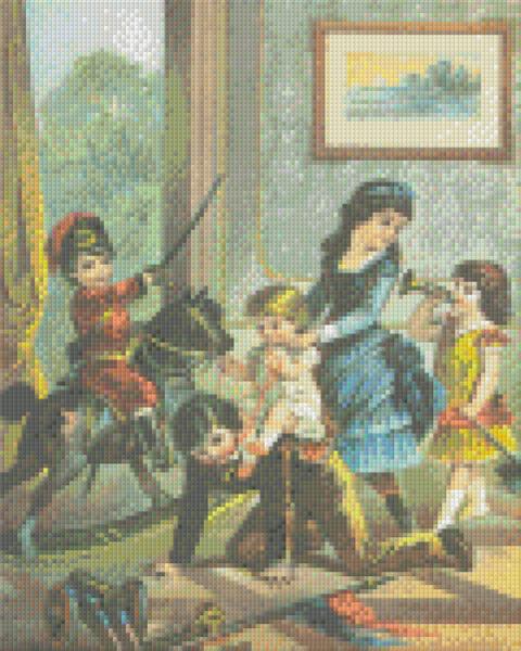Pixelhobby Klassik Vorlage - Kinderspiel 1914