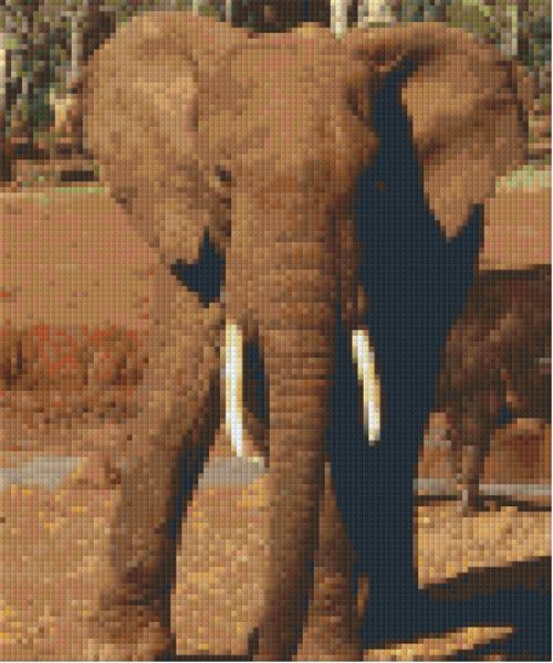 Pixelhobby Klassik Vorlage - Elefant