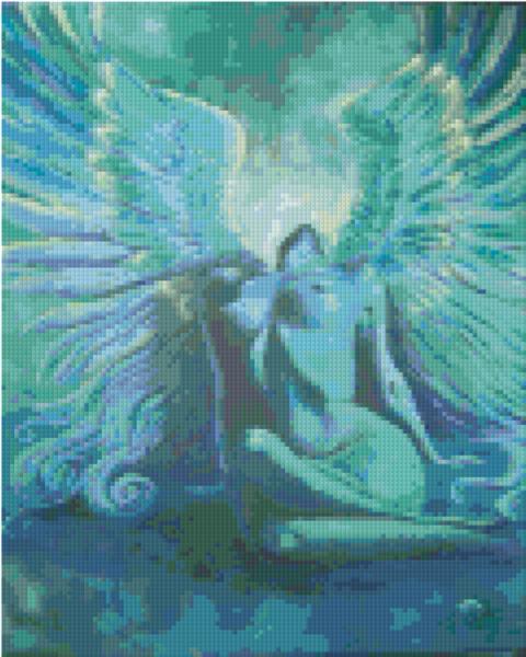 Pixel hobby classic template - angel turquoise