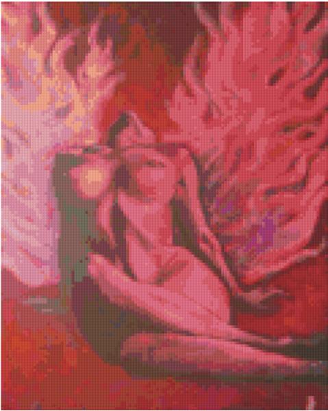 Pixel hobby classic template - flame angel red