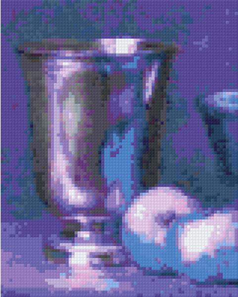 Pixelhobby Klassik Vorlage - Variationen in blau