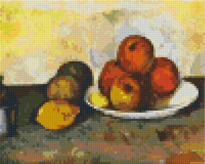 Pixelhobby Klassik Vorlage - Paul Cezanne - Stillleben mit Äpfelns