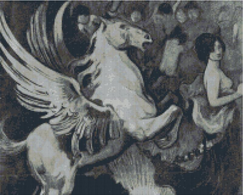 Pixelhobby Klassik Vorlage - Pegasus