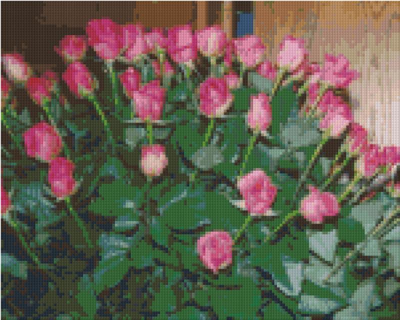 Pixelhobby Klassik Vorlage - 80 Rosen