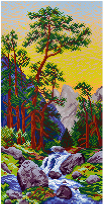 Pixelhobby Klassik Vorlage - Little Stream