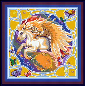 Pixelhobby Klassik Vorlage - Rainbow Pegasus