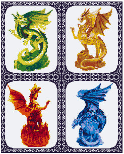 Pixelhobby Klassik Set - 4 Seasons Drachen