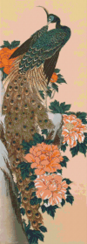 Pixelhobby Klassik Vorlage - Peacock Pfau