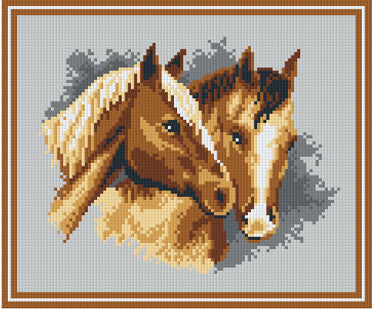 Pixelhobby Klassik Vorlage - Horse Love
