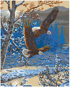 Pixelhobby Klassik Vorlage - An Eagle Flight