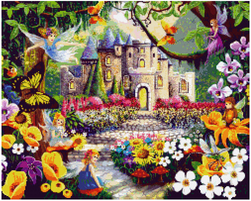 Pixelhobby Klassik Vorlage - The Fairy Home