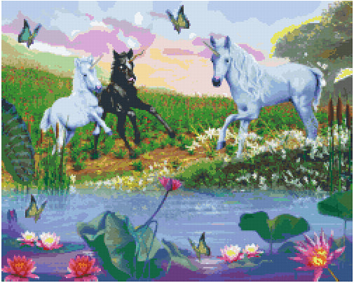 Pixelhobby Klassik Vorlage - Manu Unicorn World