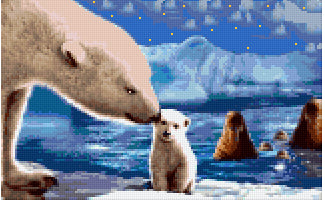 Pixelhobby Klassik Vorlage - Mommy and Me