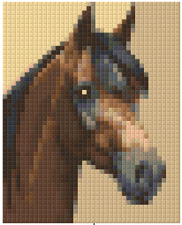 Pixelhobby Klassik Vorlage - Chocolate Horse