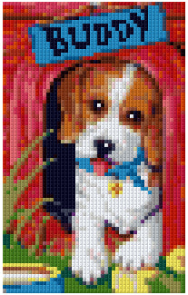 Pixelhobby Klassik Vorlage - Buddys Home