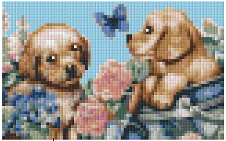 Pixelhobby Klassik Vorlage - Garden Fun