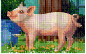 Pixelhobby Klassik Vorlage - Little Piggy