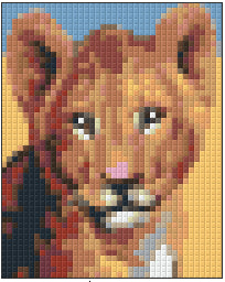 Pixelhobby Klassik Vorlage - Lion Baby