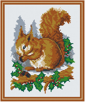 Pixelhobby Klassik Vorlage - Eichhörnchen