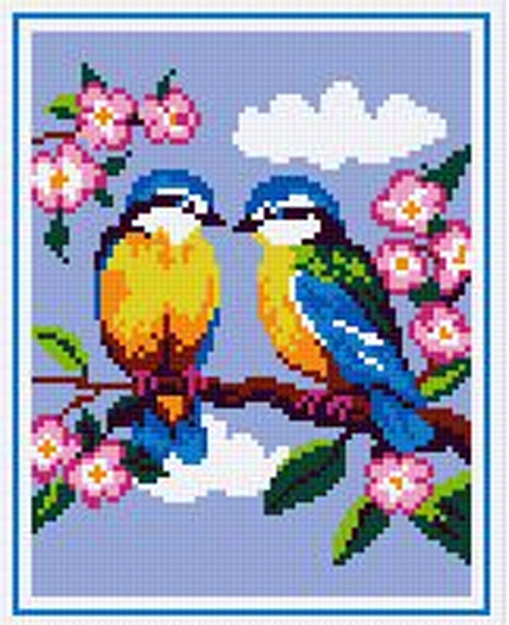 Pixel hobby classic set - blue tits