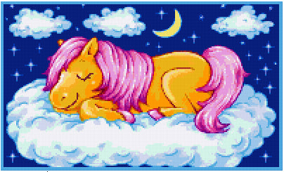 Pixelhobby Klassik Vorlage - Süße Träume
