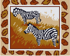 Pixelhobby Klassik Vorlage - Zebras