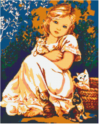 Pixelhobby Klassik Vorlage - Kitty Love