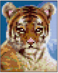 Pixelhobby Klassik Vorlage - Tiger Baby